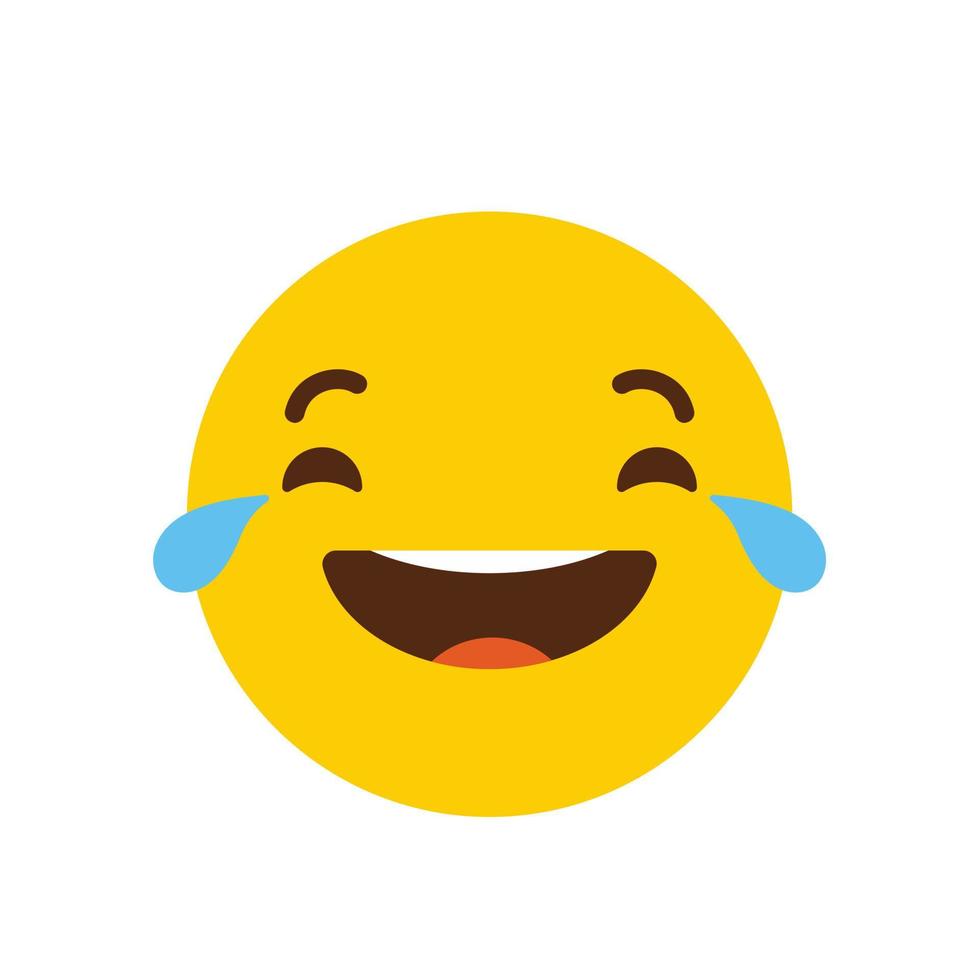 Laughing Emoji icon design vector