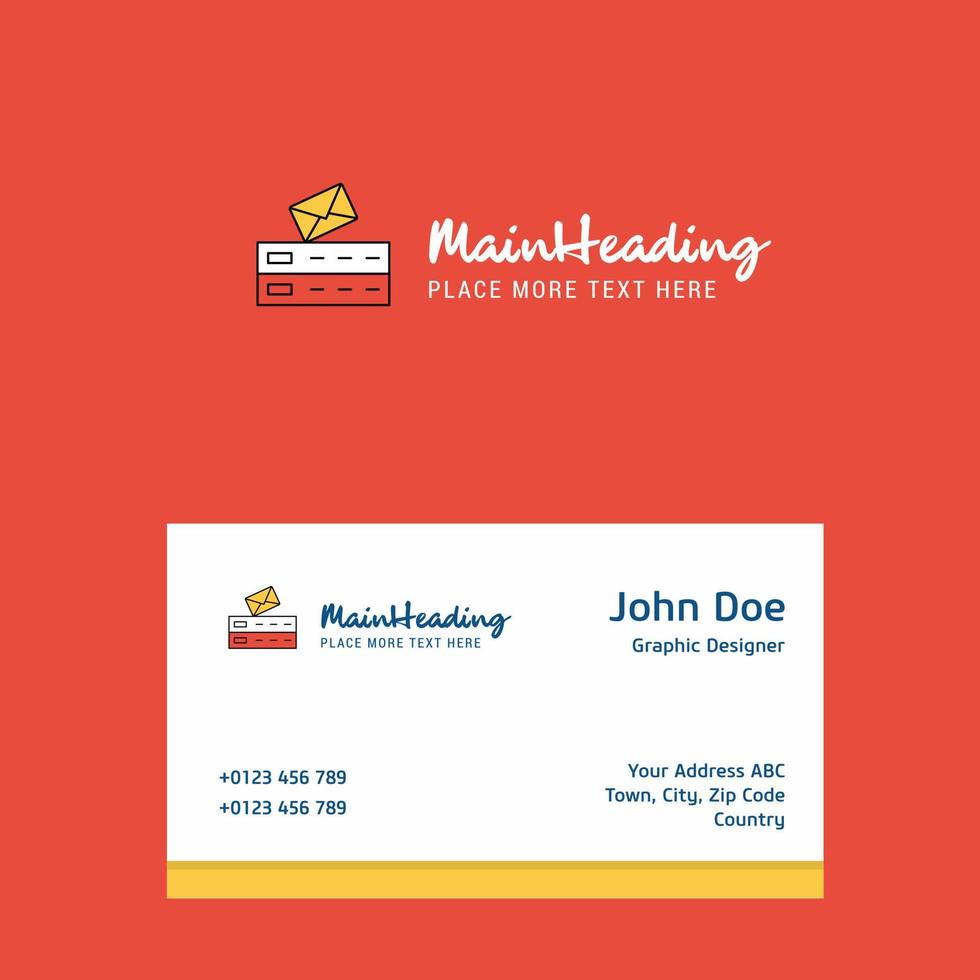 Email logo Design with business card template Elegant corporate identity Vector
