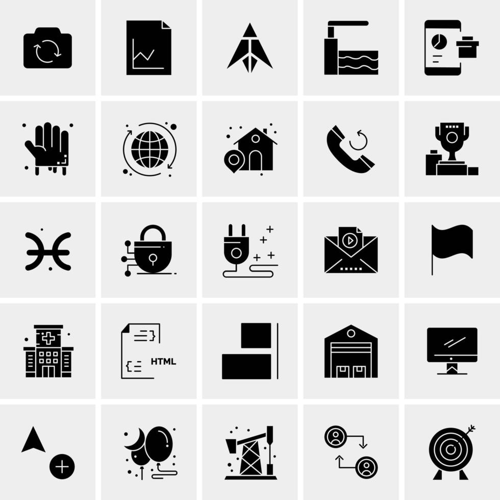 25 Universal Business Icons Vector Creative Icon Illustration to use in web and Mobile Related project