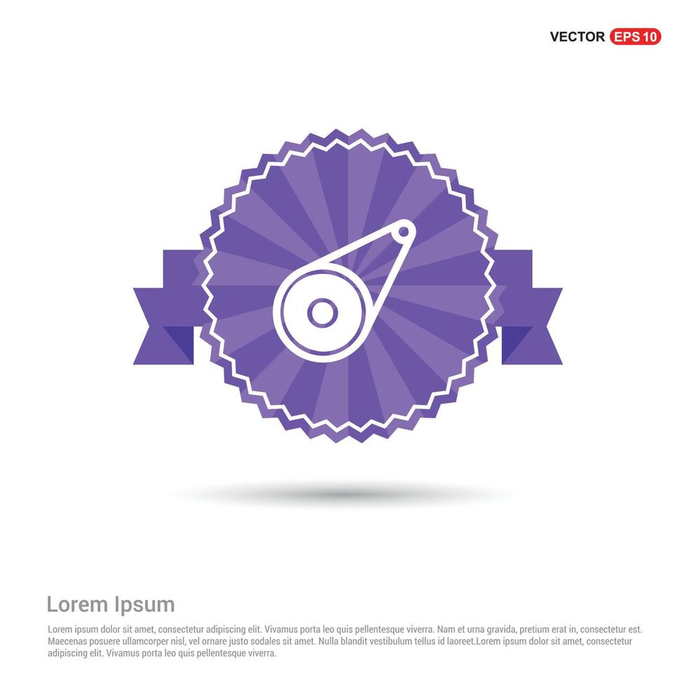 Timing Belt - Purple Ribbon banner vector