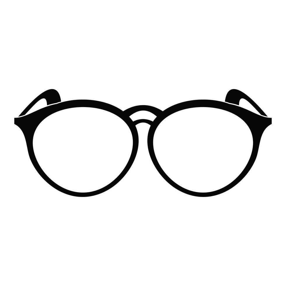 Plastic eyeglasses icon, simple style. vector