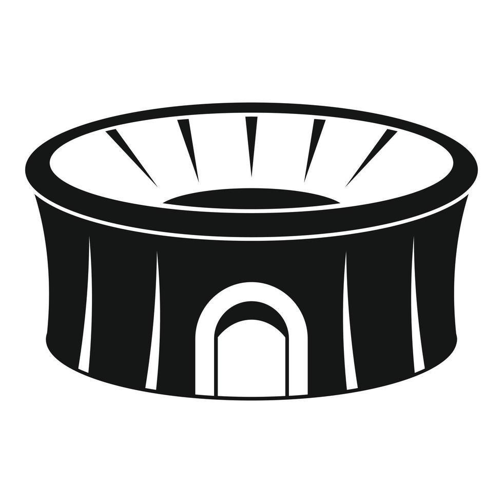 Sport arena icon, simple style vector