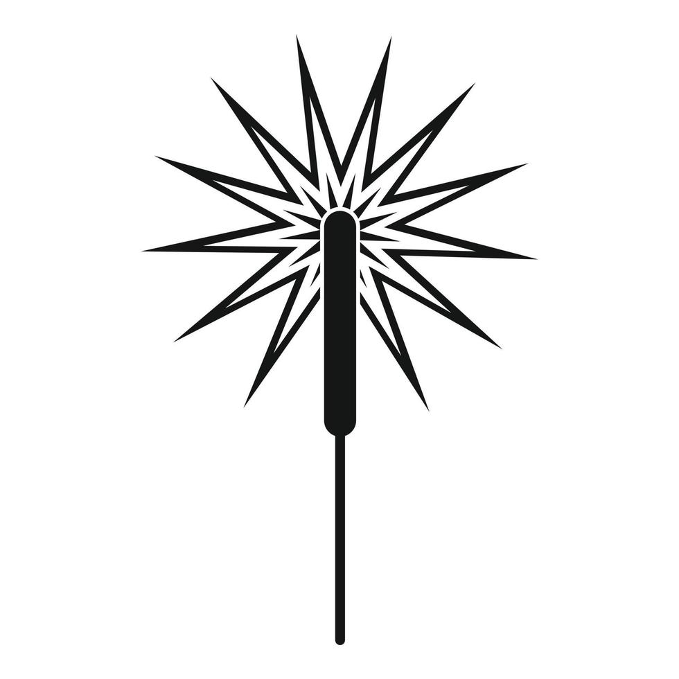 icono de luz de bengala, estilo simple vector