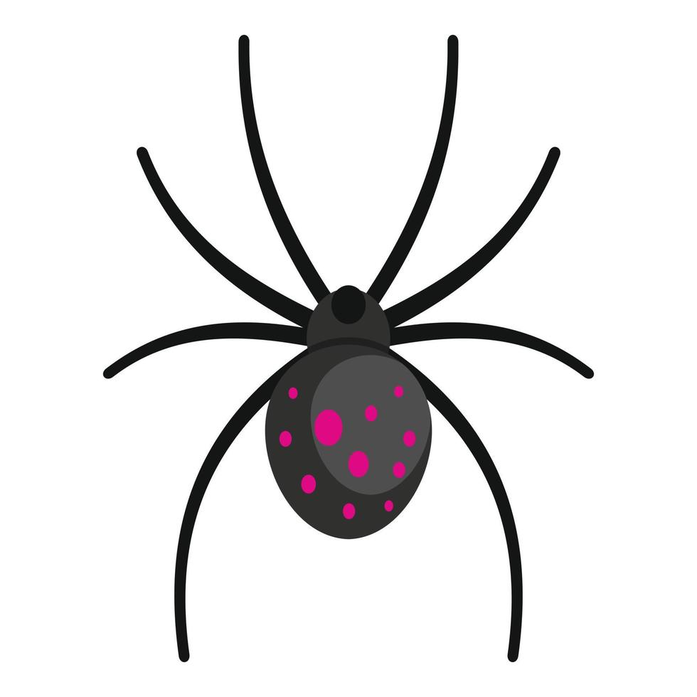 icono de araña, estilo de dibujos animados vector