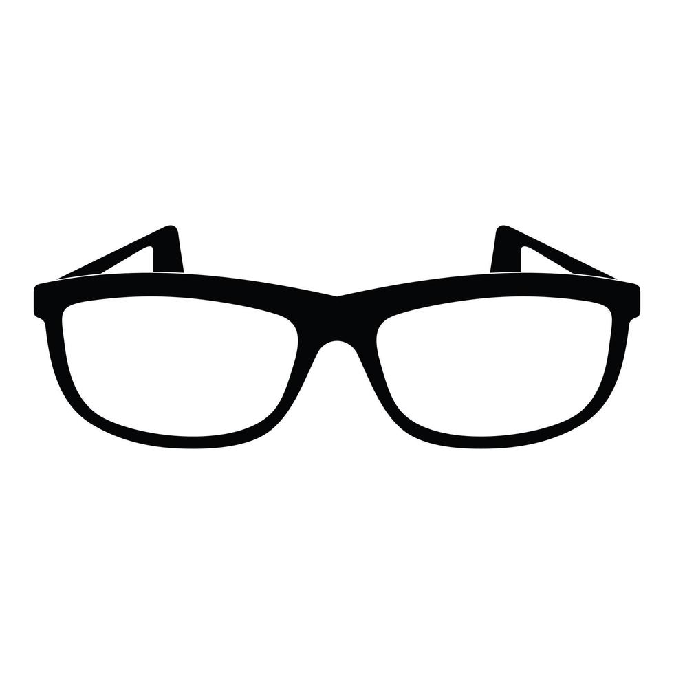 icono de gafas modernas, estilo simple. vector