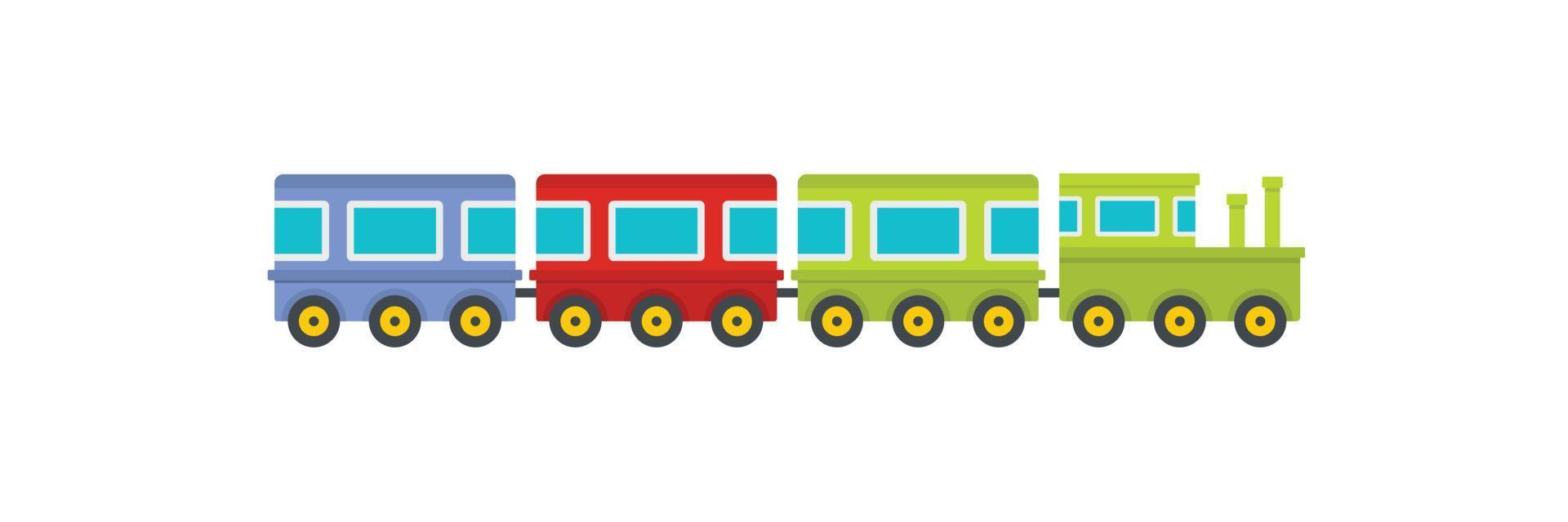 Train icon, flat style. vector