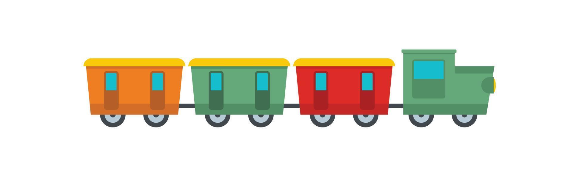 Reserved carriages icon, flat style. vector