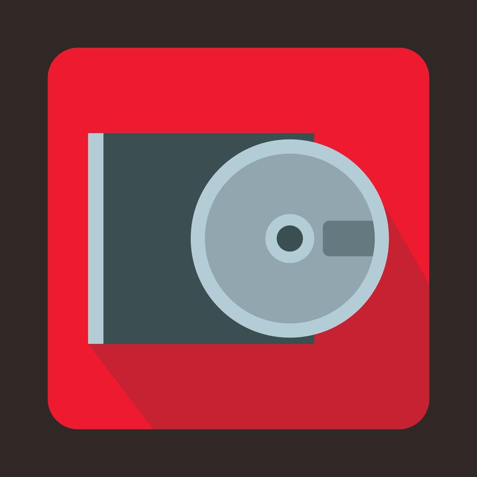DVD drive open icon in flat style vector