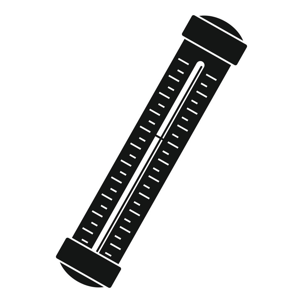 Medical thermometer icon, simple style vector