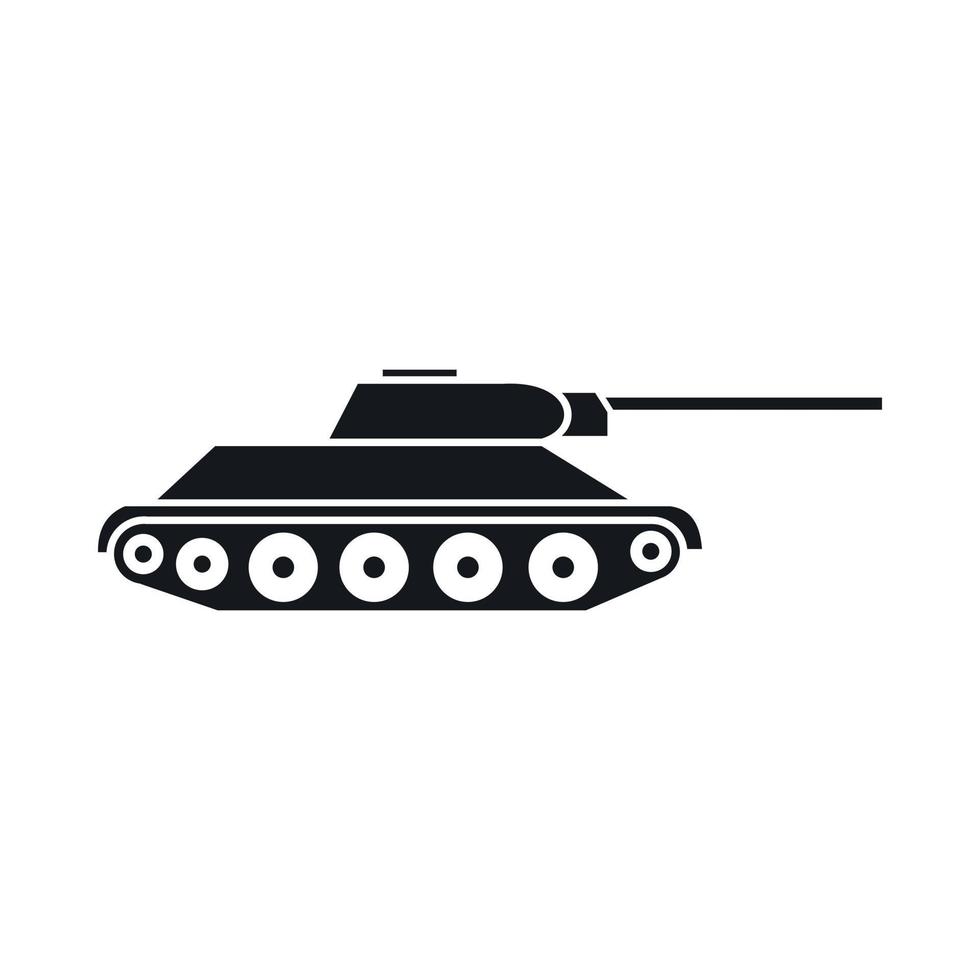 icono de tanque, estilo simple vector