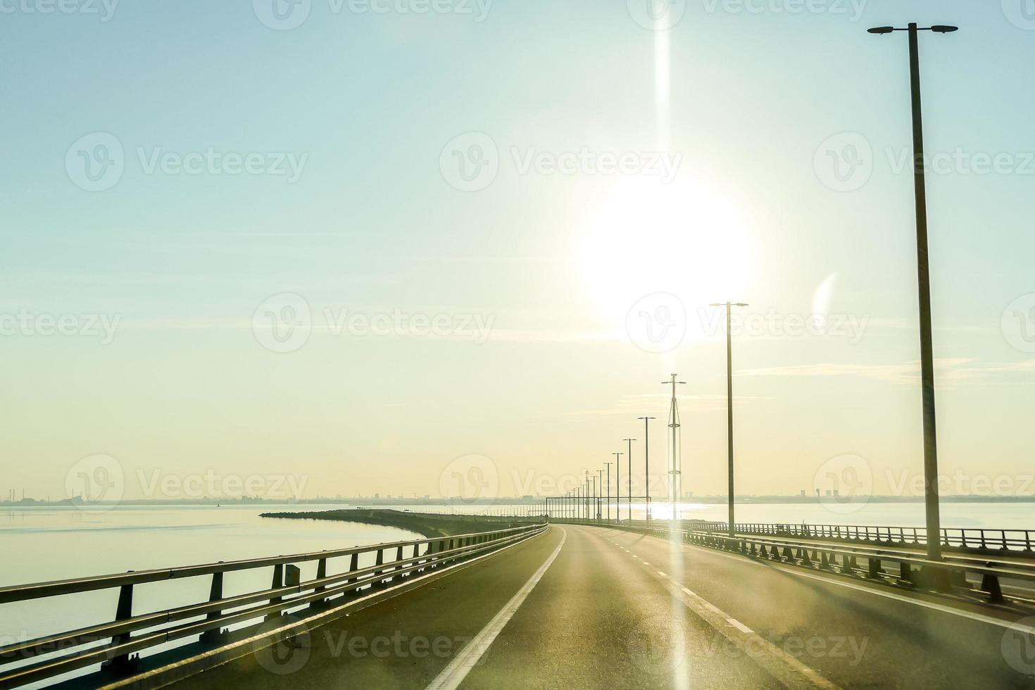 Sun and road photo
