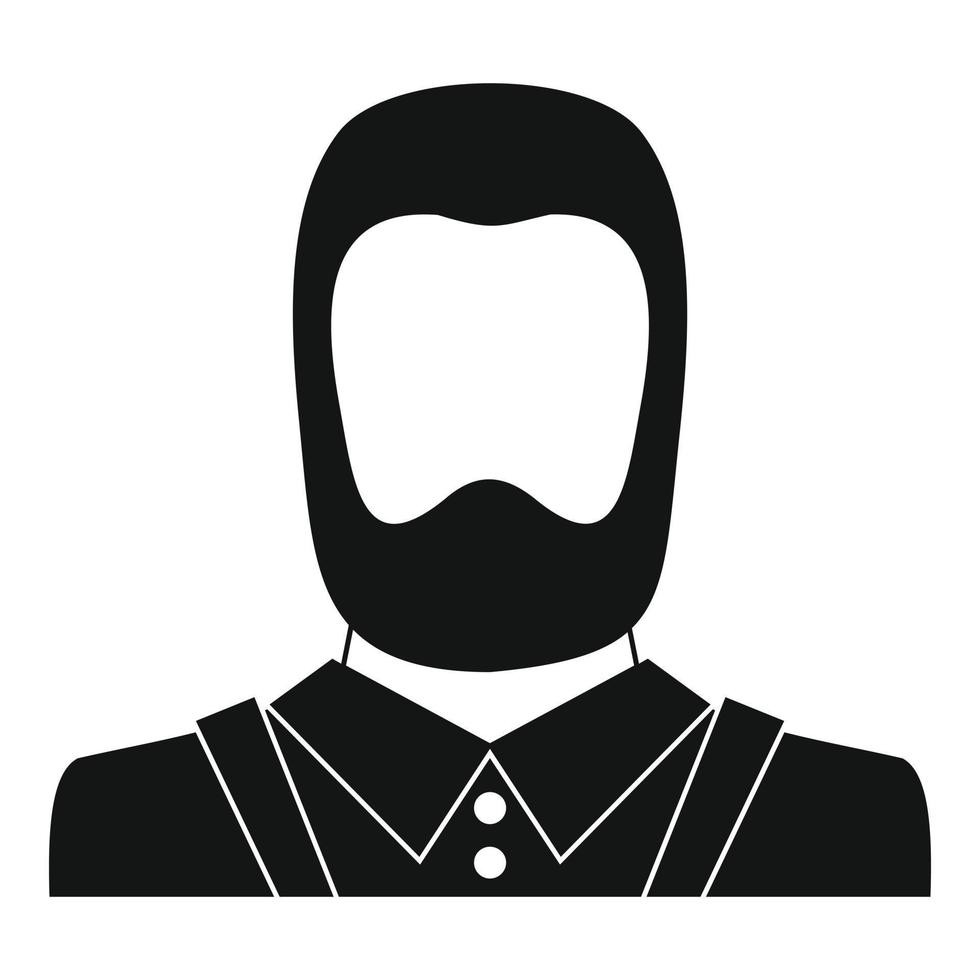 hombre avatar icono vector simple