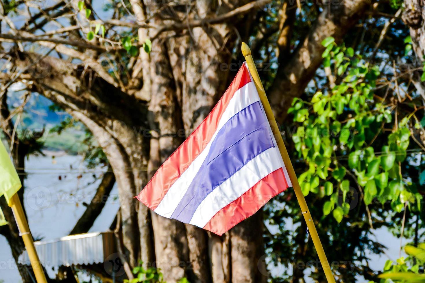 Thailand flag view photo