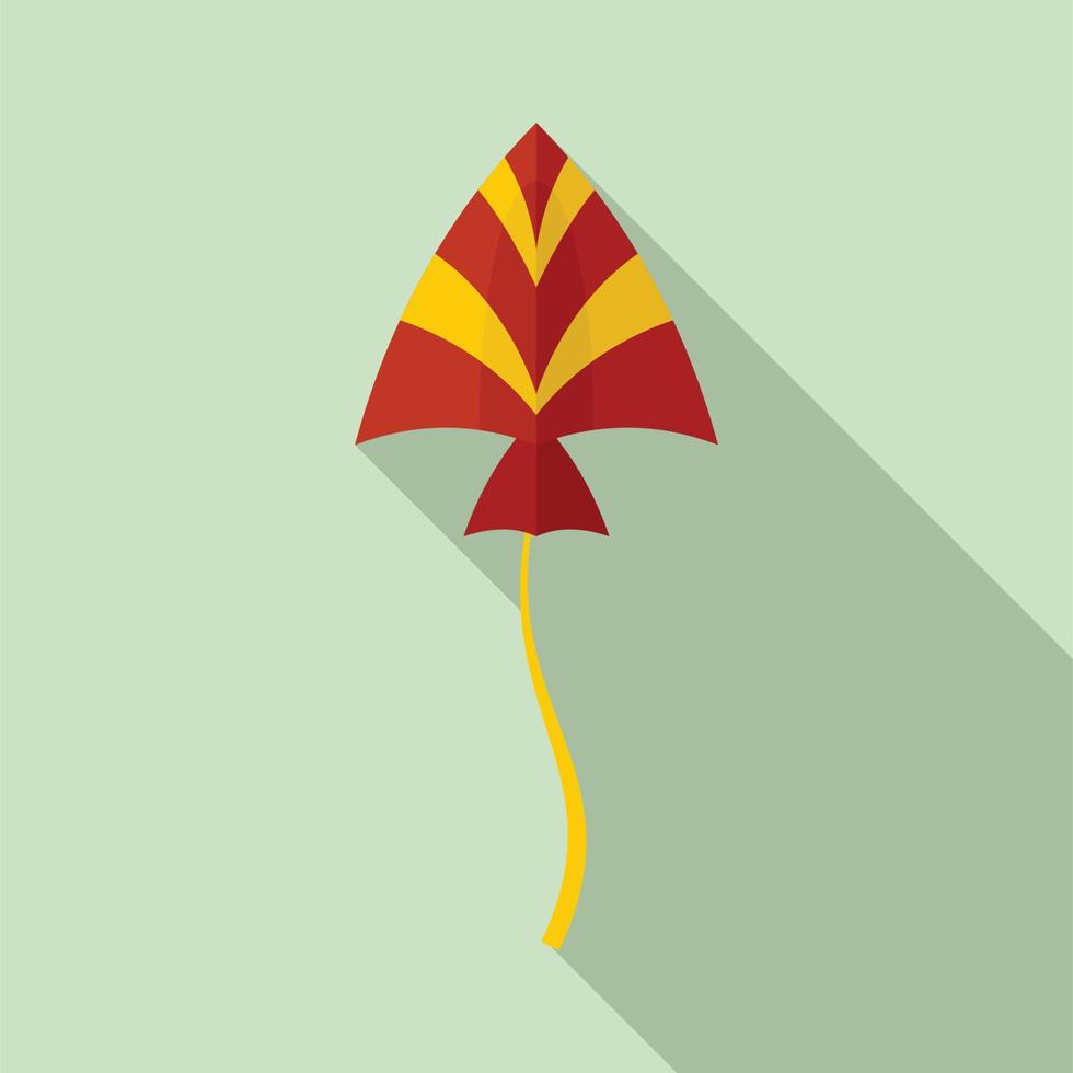 Bird kite icon, flat style vector