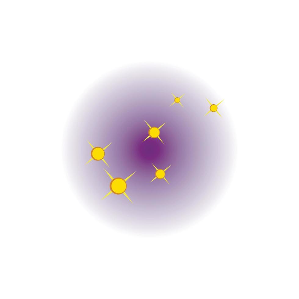 el icono de la estrella del norte, estilo de dibujos animados vector