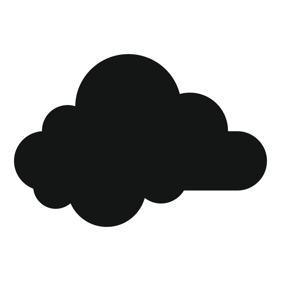 Small cloud icon, simple style. vector