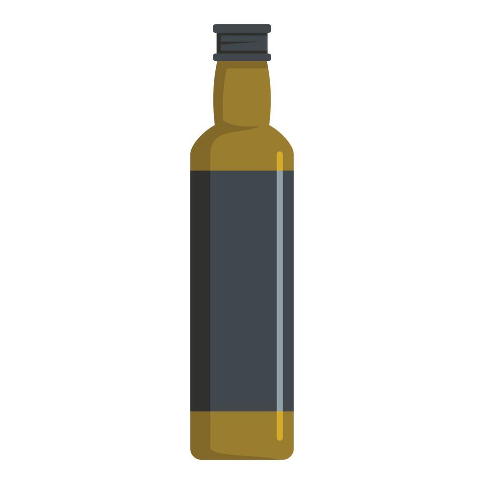 Olive oil icon, flat style vector