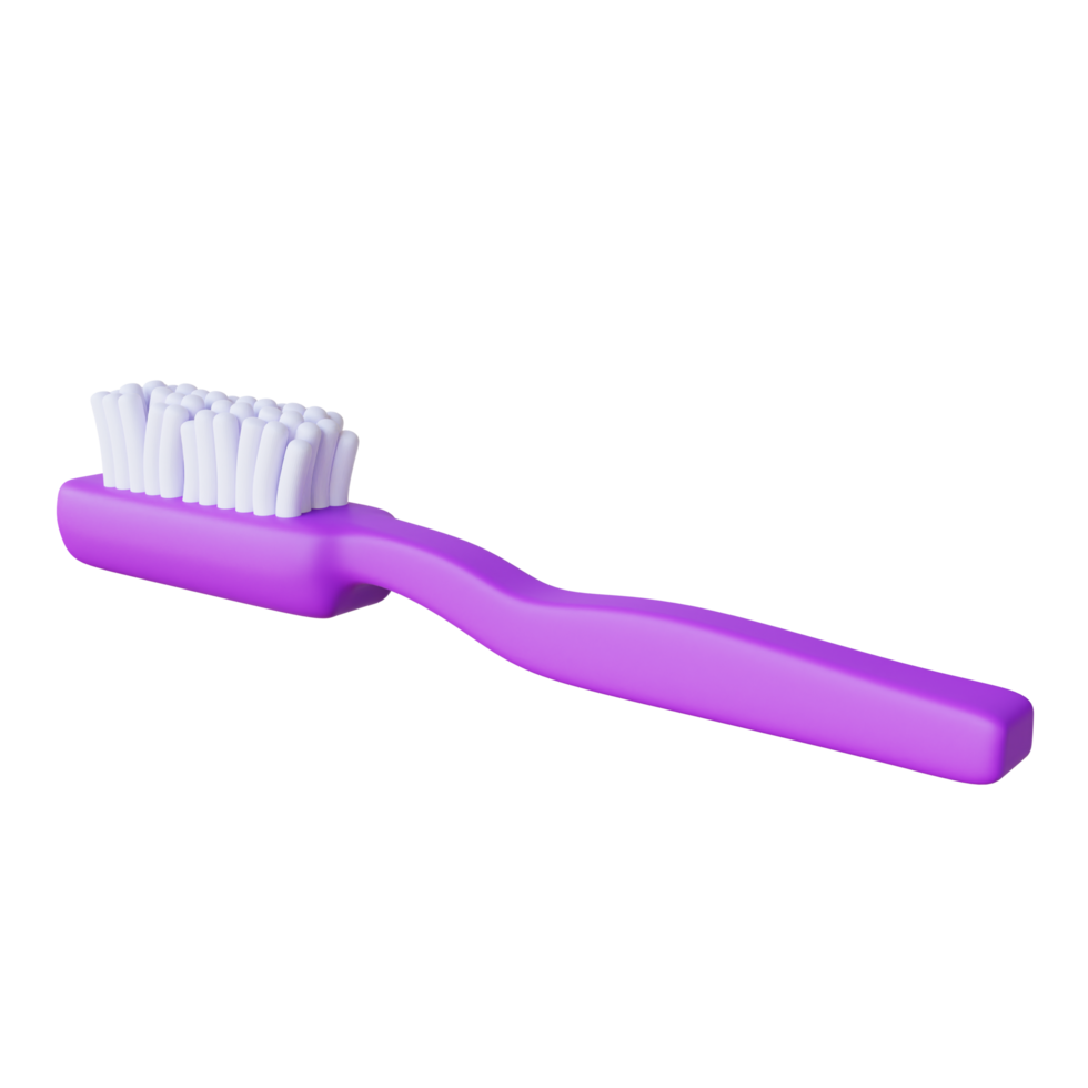 ilustração 3D da escova de dentes png