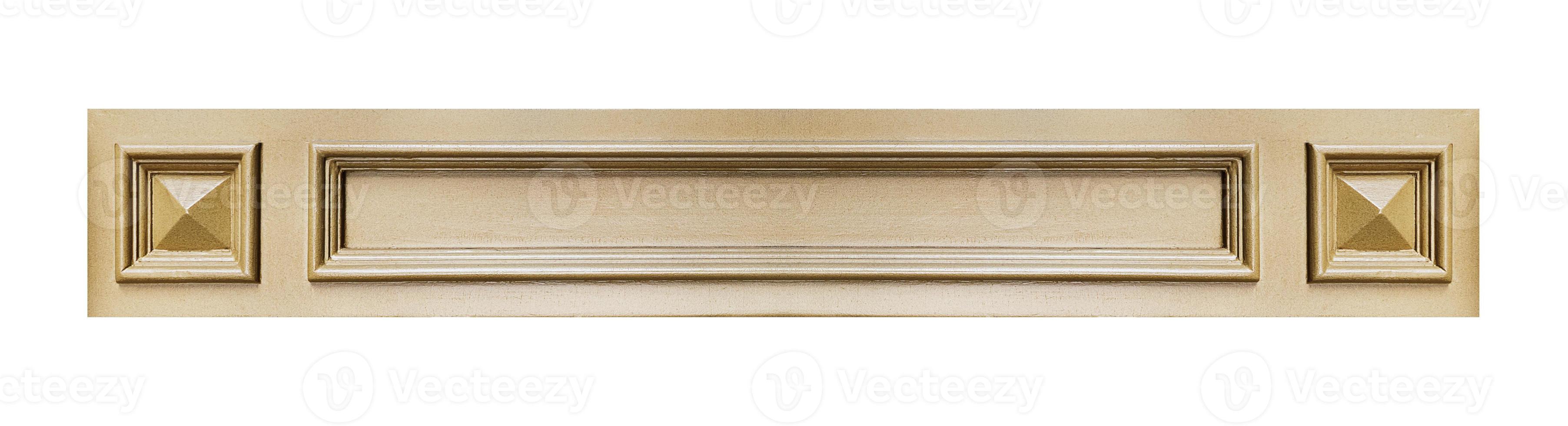 Mock up square wooden blocks for wall decoration isolated on white background with clipping path photo