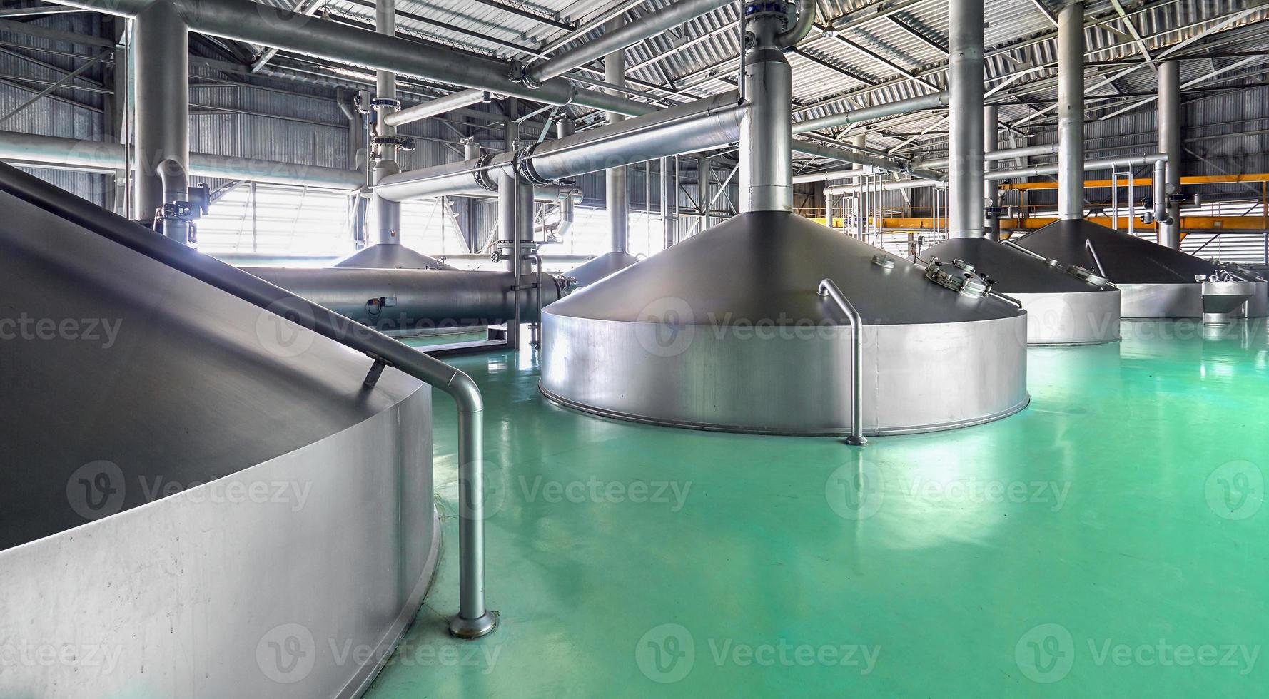 Large beer boiler in the brewery. photo