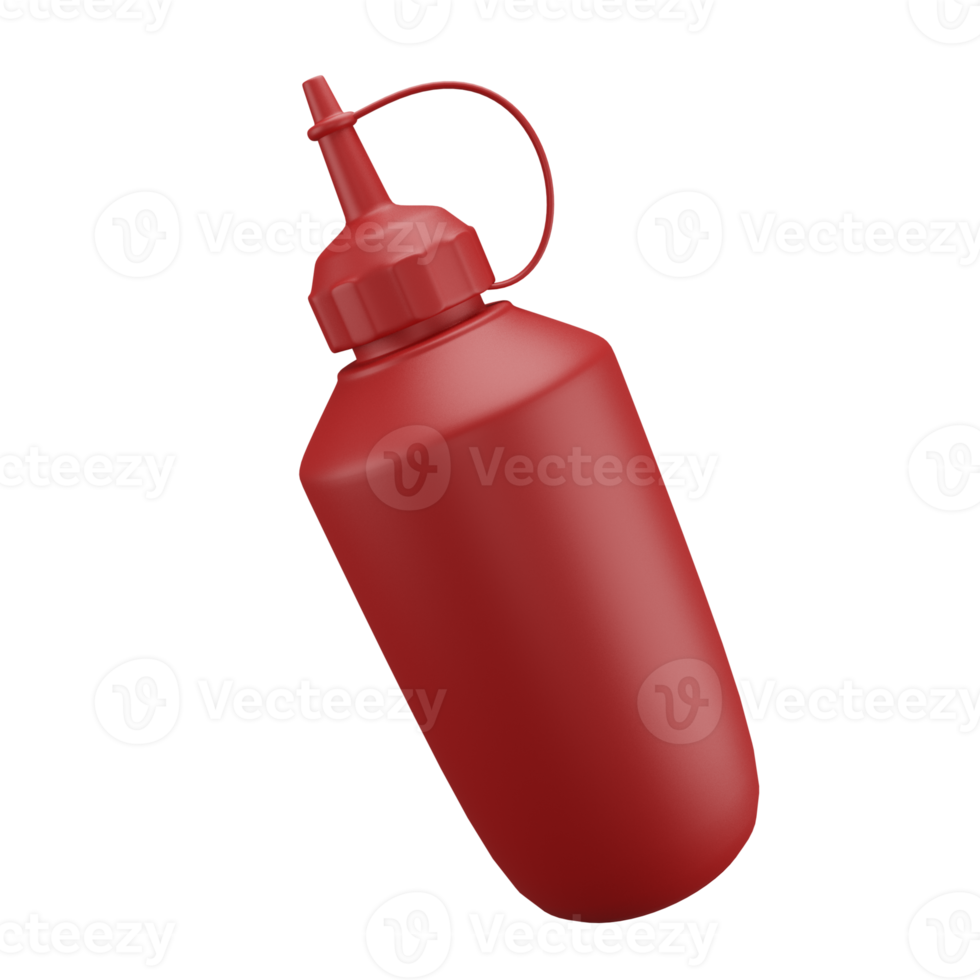 3D Sauce Bottle icon, Perfect to use as an additional element in your design png