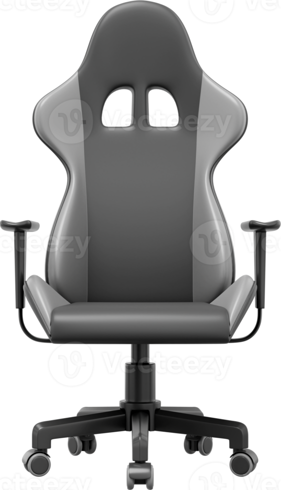 realistisch gaming fauteuil. 3d weergave. PNG icoon Aan transparant achtergrond.