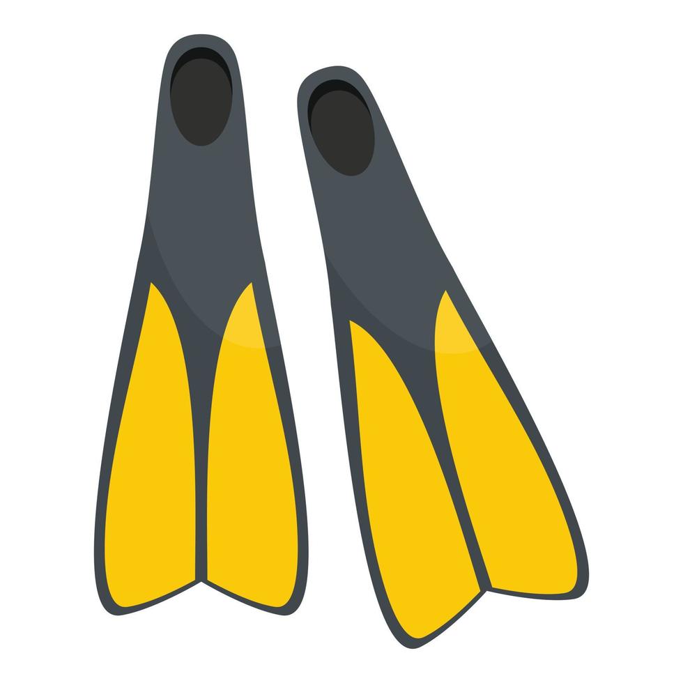 Flippers icon, flat style vector