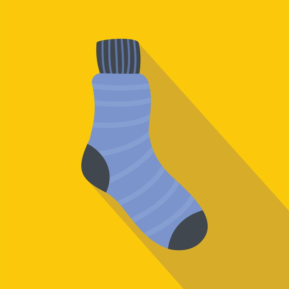Man sock icon, flat style vector