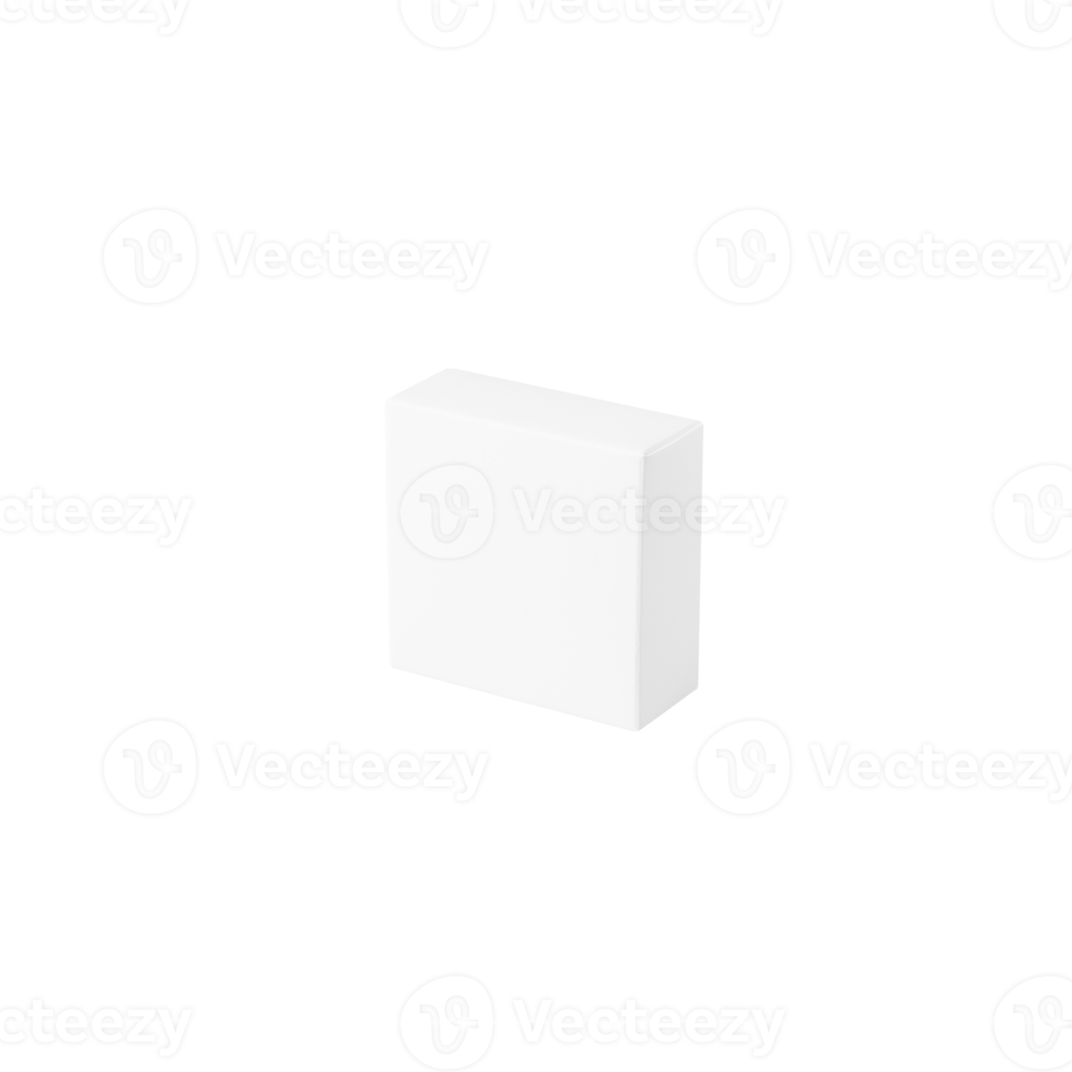 White box mockup cutout, Png file