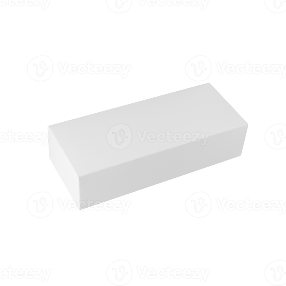 White box mockup cutout, Png file