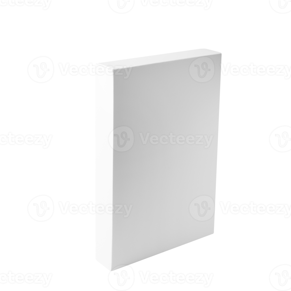 White box mockup cutout, Png file