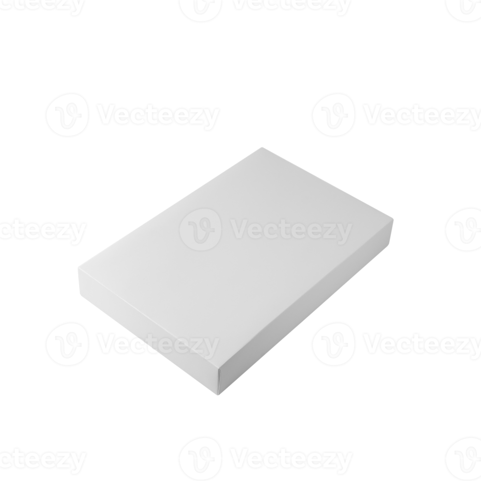 wit doos mockup uitknippen, PNG het dossier