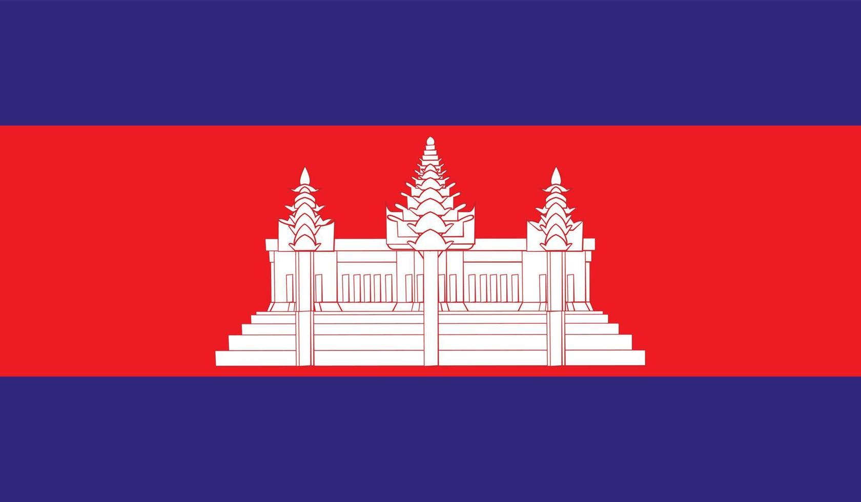 Cambodia flag image vector