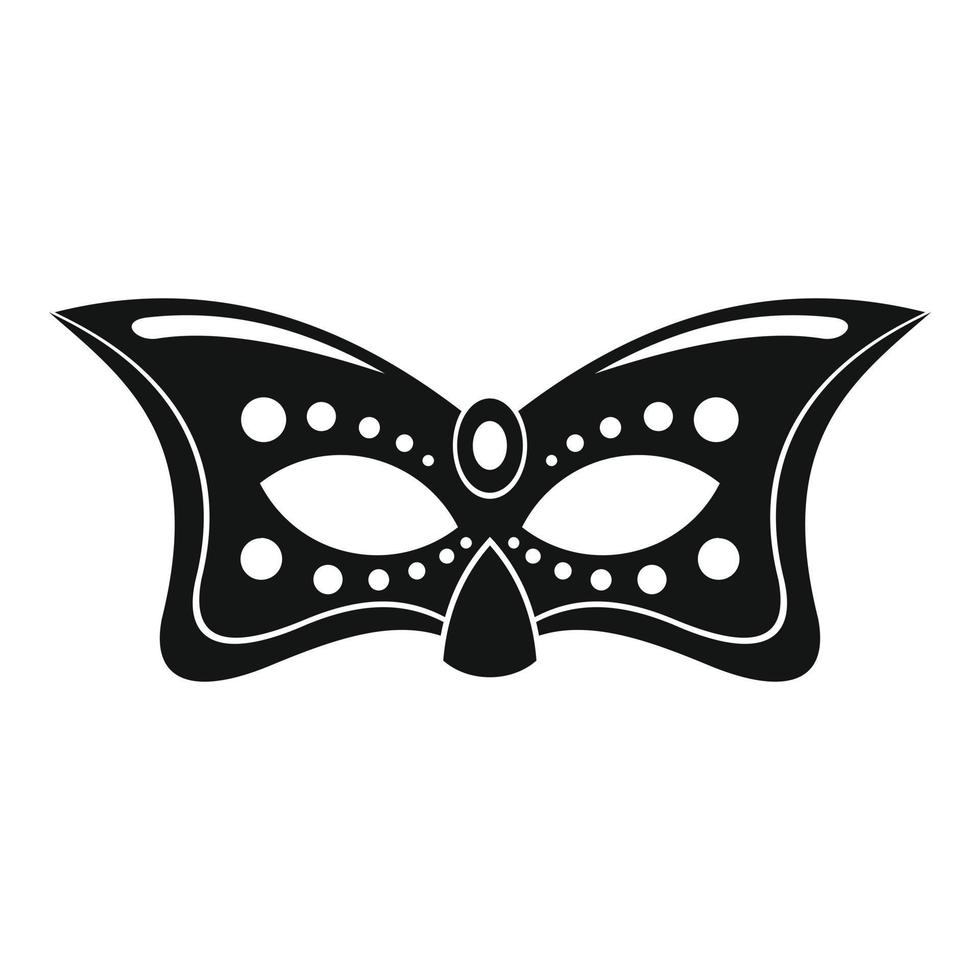 Mask icon, simple style vector