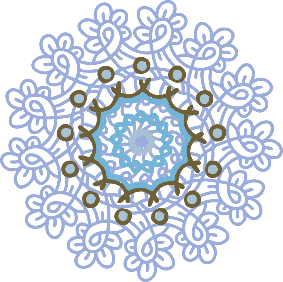 Winter openwork decorative snowflakes. png