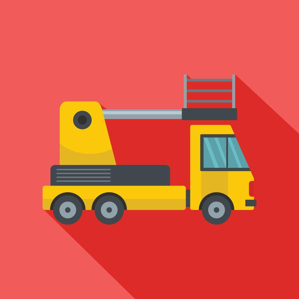 Lorry platform icon, flat style vector