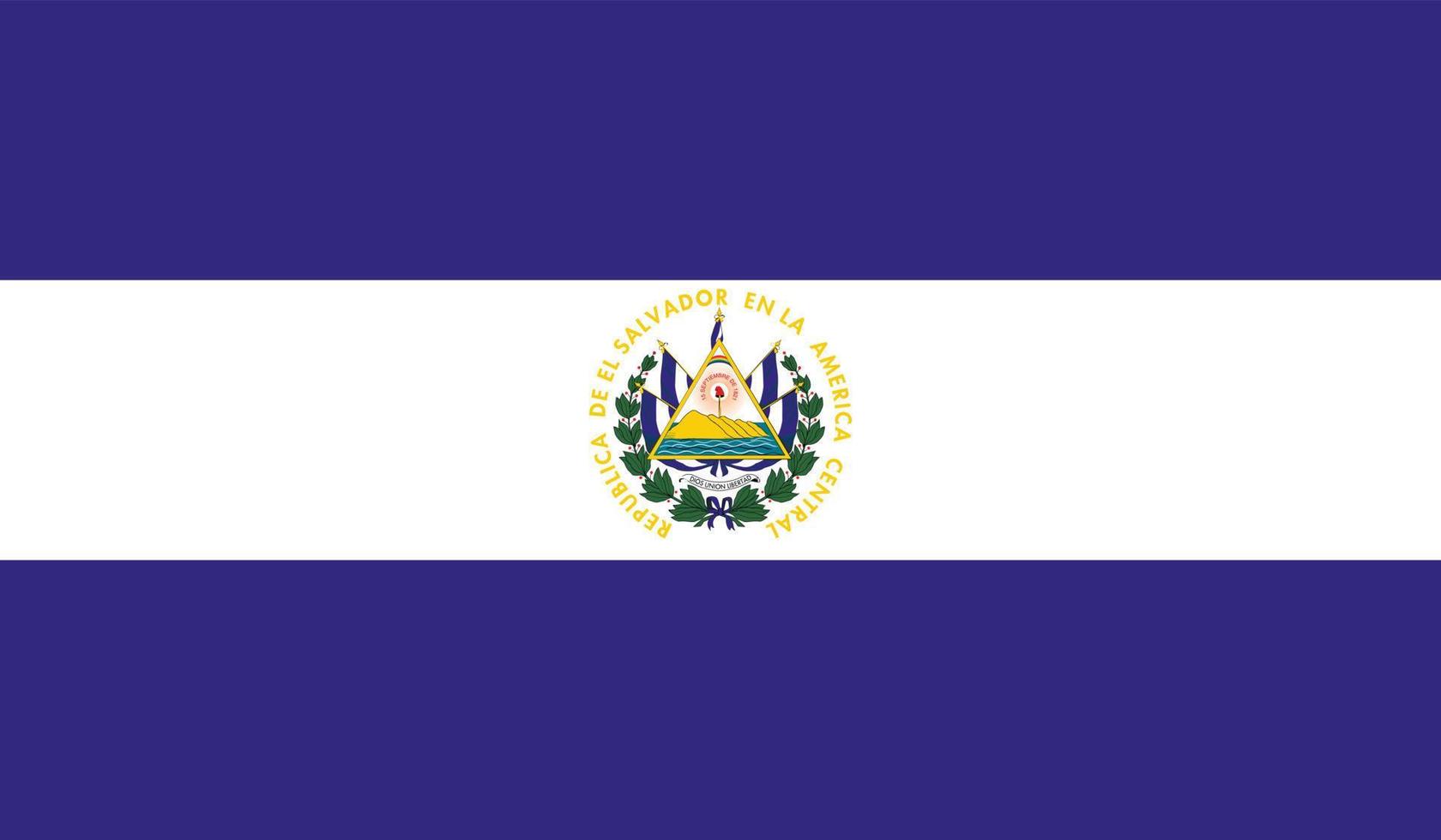 imagen de la bandera salvadoreña vector