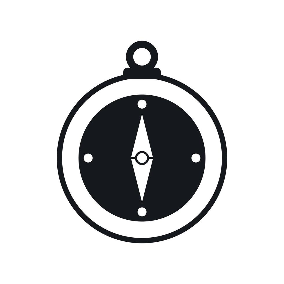 Compass icon, simple style vector