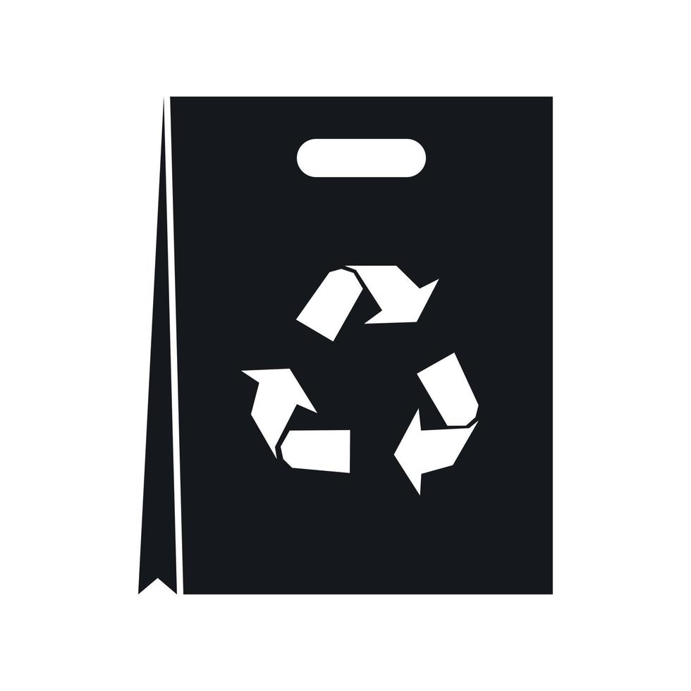 Package recycling icon, simple style vector