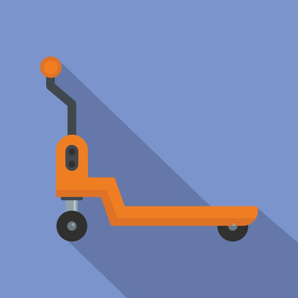 Warehouse loader icon, flat style vector