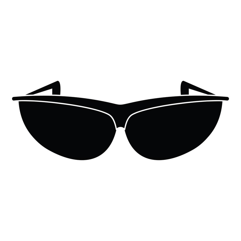 icono de gafas de sol, estilo simple. vector