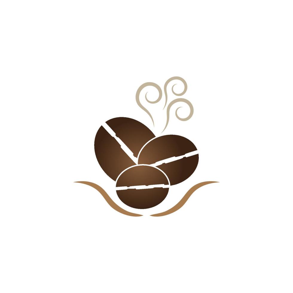 Coffee bean icon vector