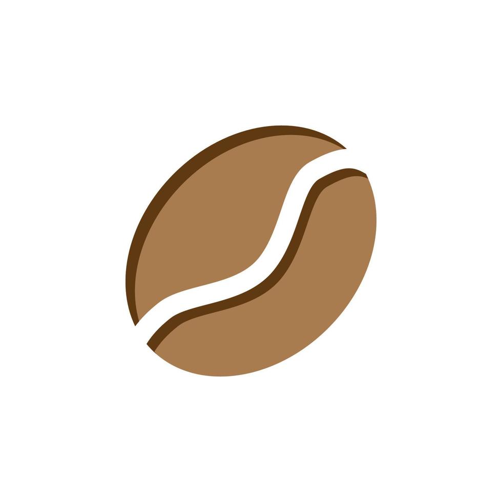 Coffee bean icon vector