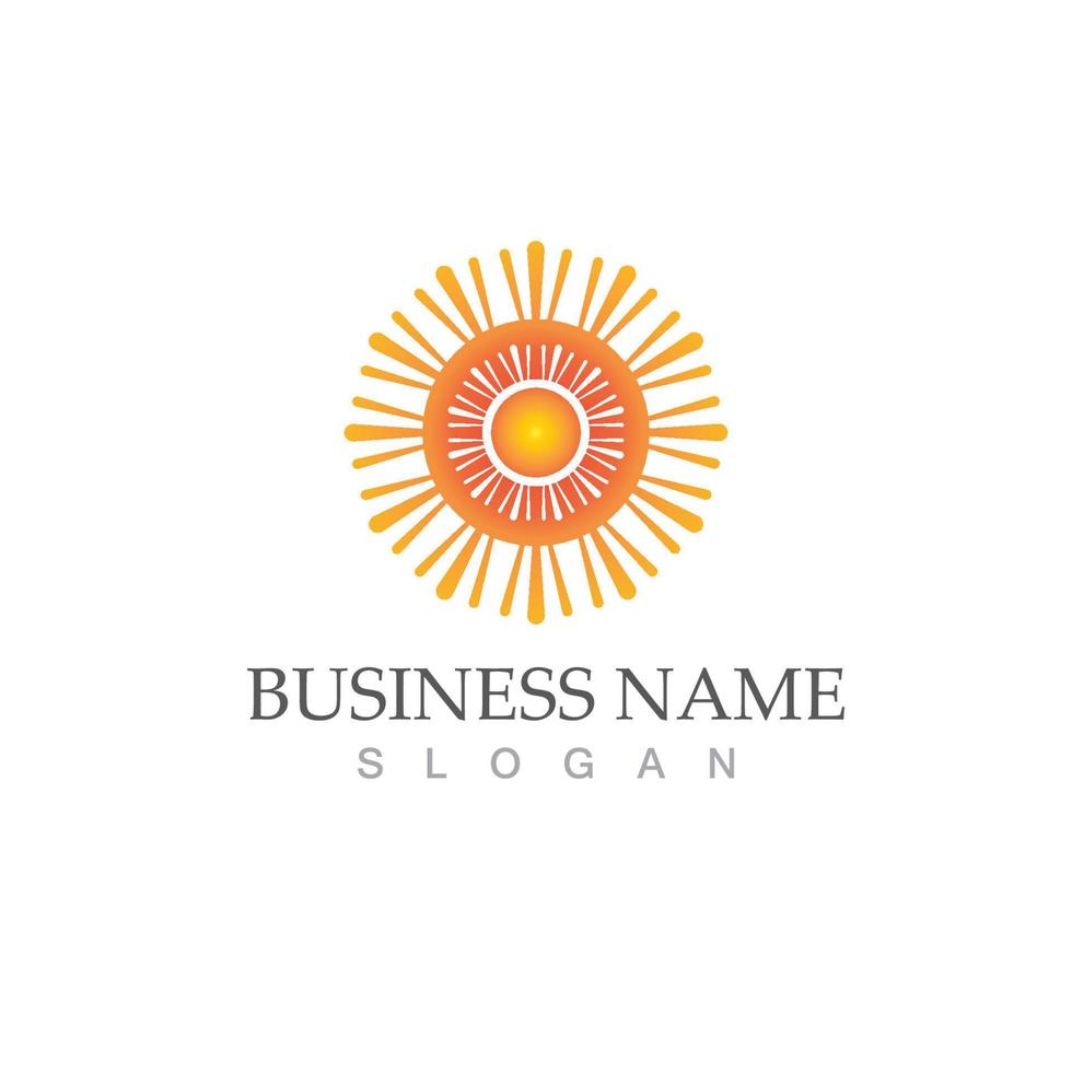 Sun vector illustration icon logo