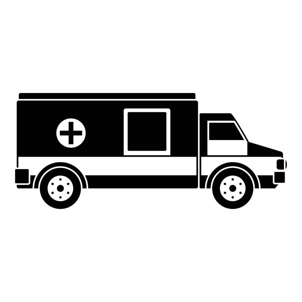 Medical aid icon, simple style vector