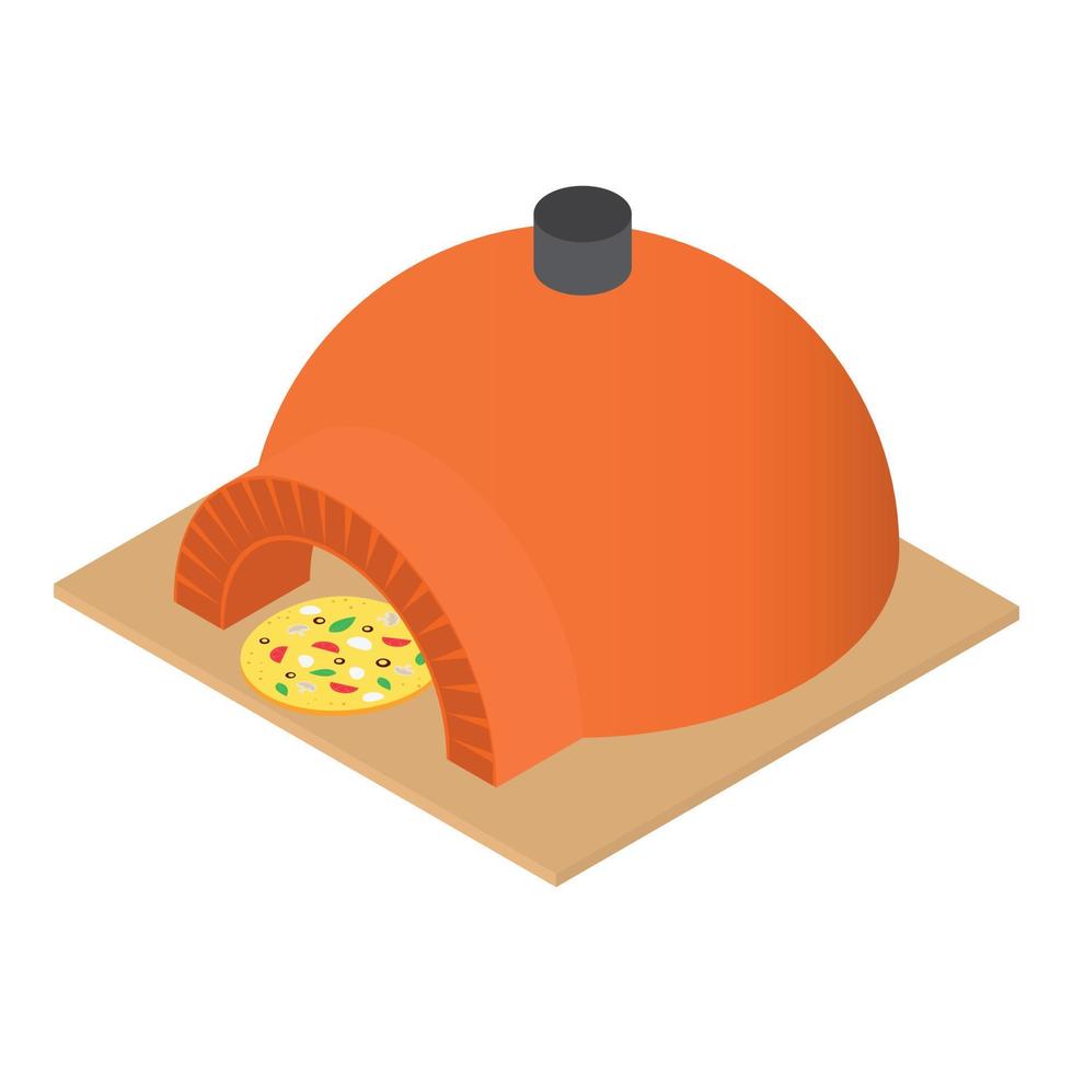 Bread maker icon, isometric style vector