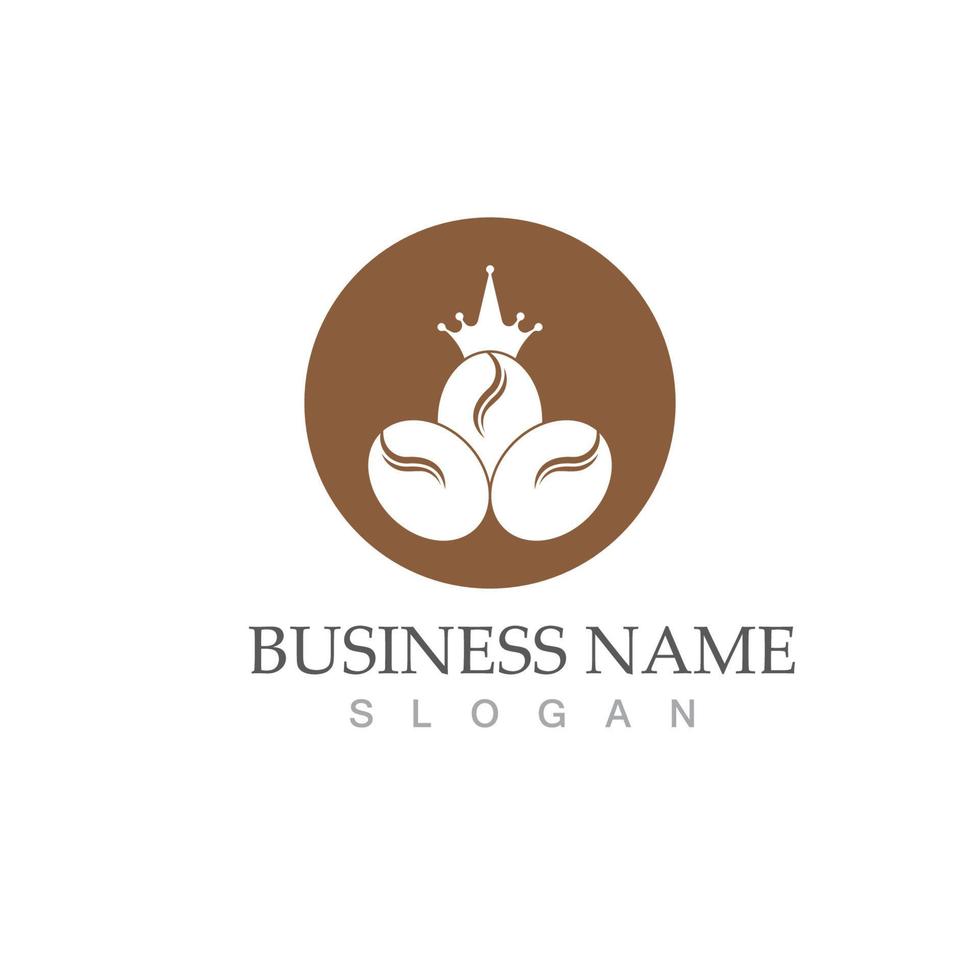 Coffee bean icon vector