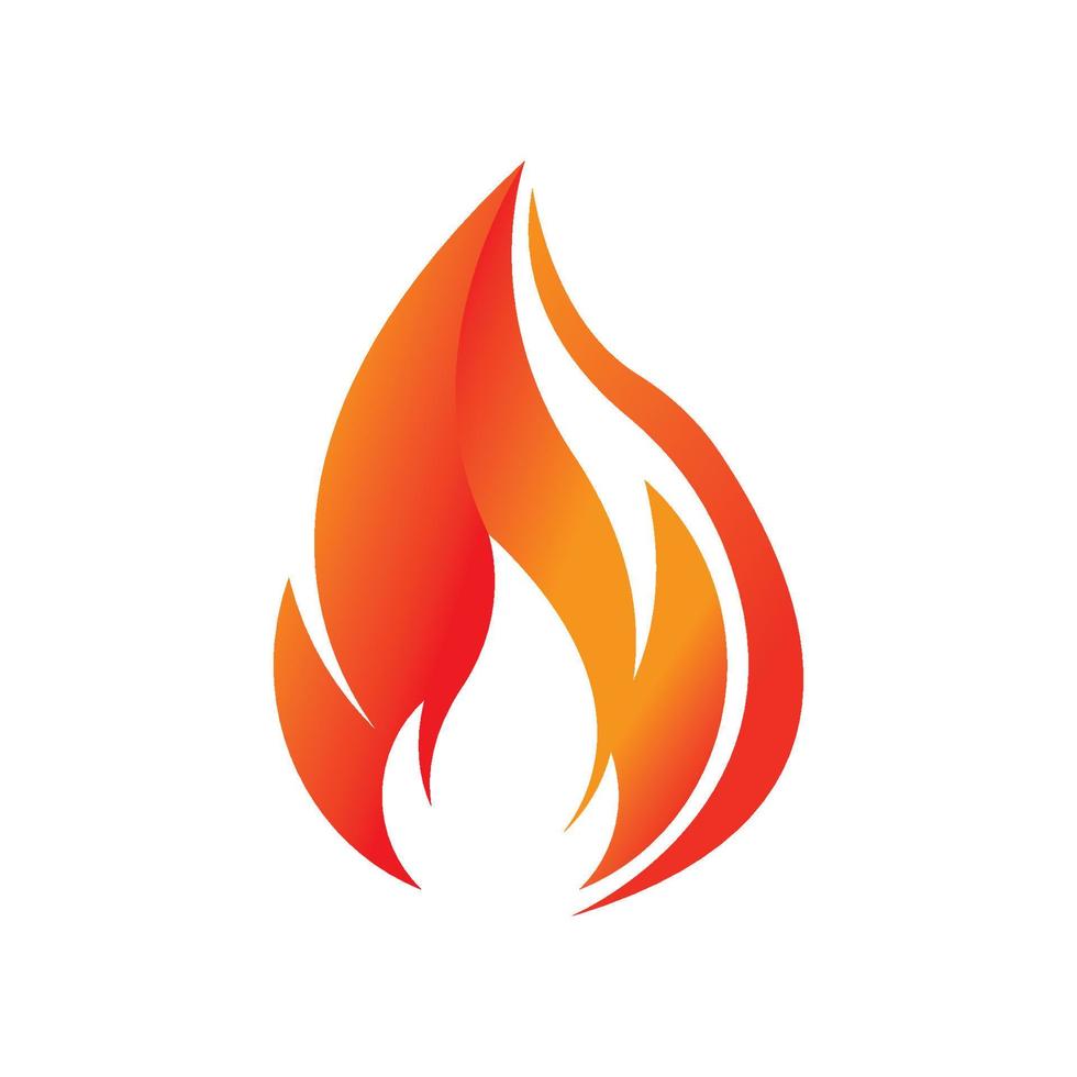 ilustración de diseño de logotipo de fuego y símbolo de fuego vector