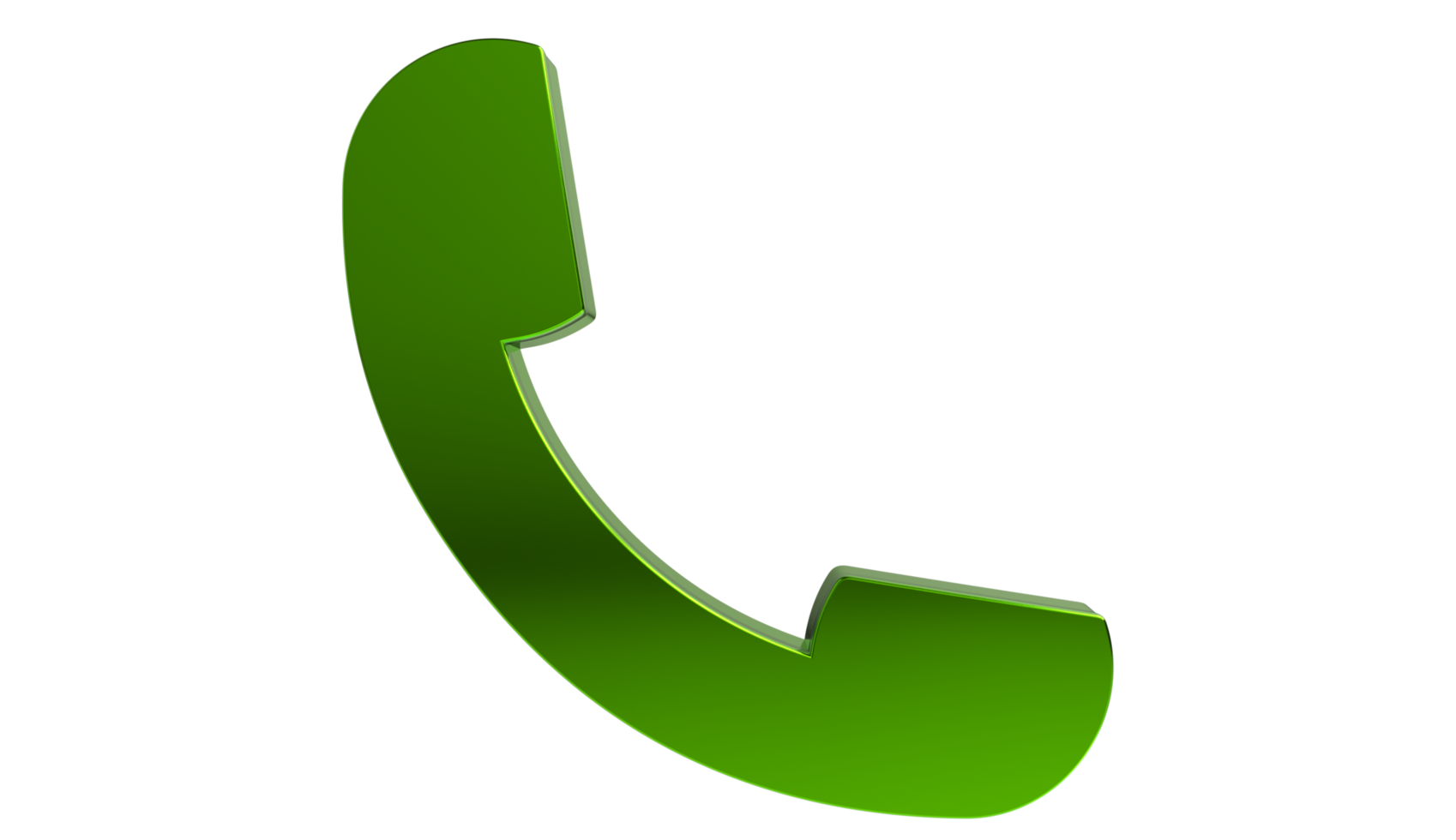 Phone call auricular PNG icon on transparent background