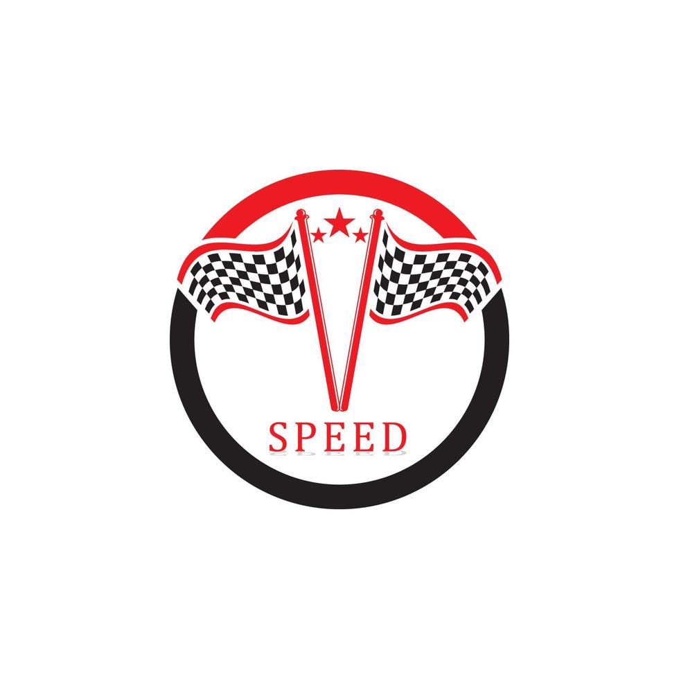 Race flag icon design vector